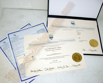 International Canada Fake Diploma and Transcripts Package With Extra Prints